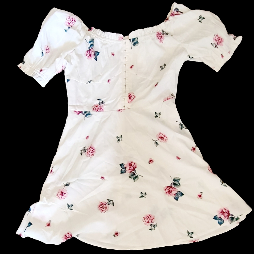 Floral White and Pink Top
